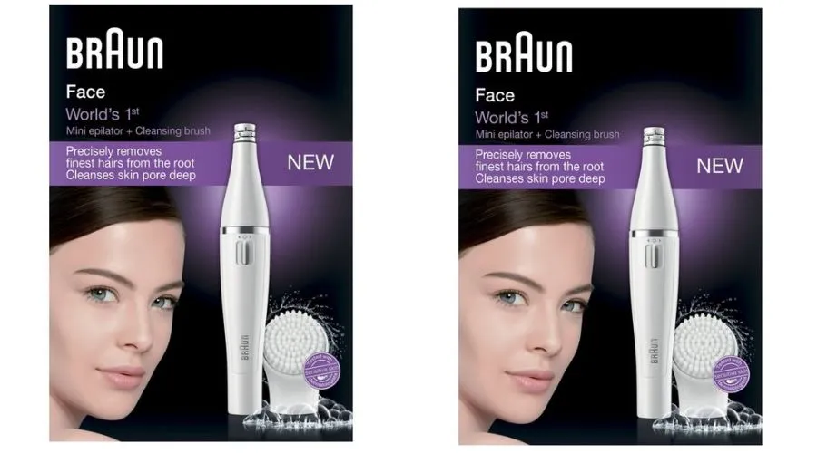 Braun facial epilator & brush se810