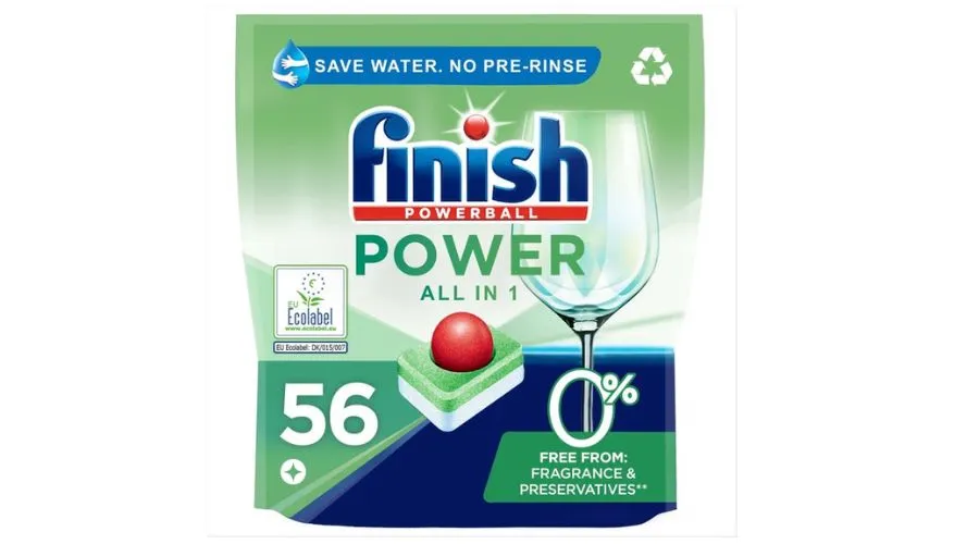 Finish 0% All in One Max Dishwasher Tablets