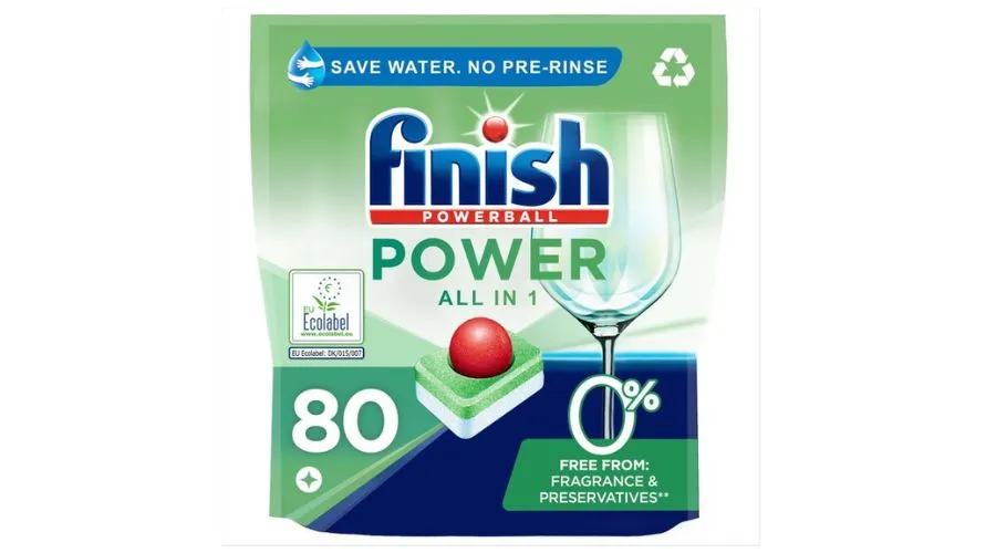 Finish 0% All in One Max Recyclable Dishwasher Tablets