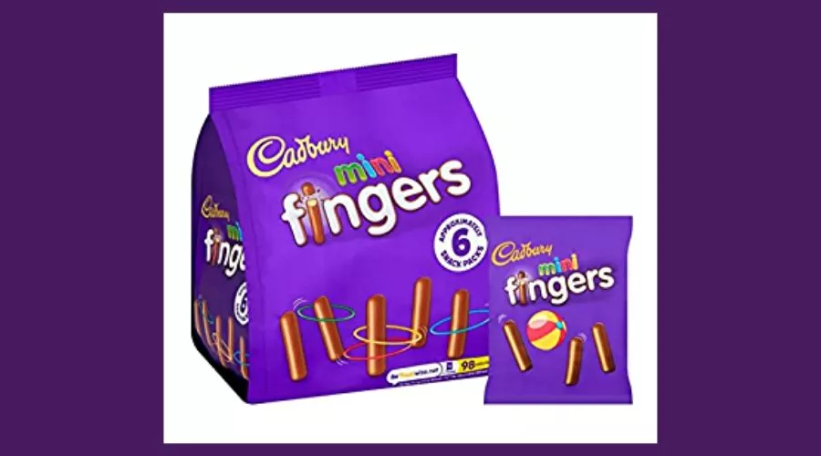 Cadbury Mini Fingers Chocolate Biscuits Snack Packs