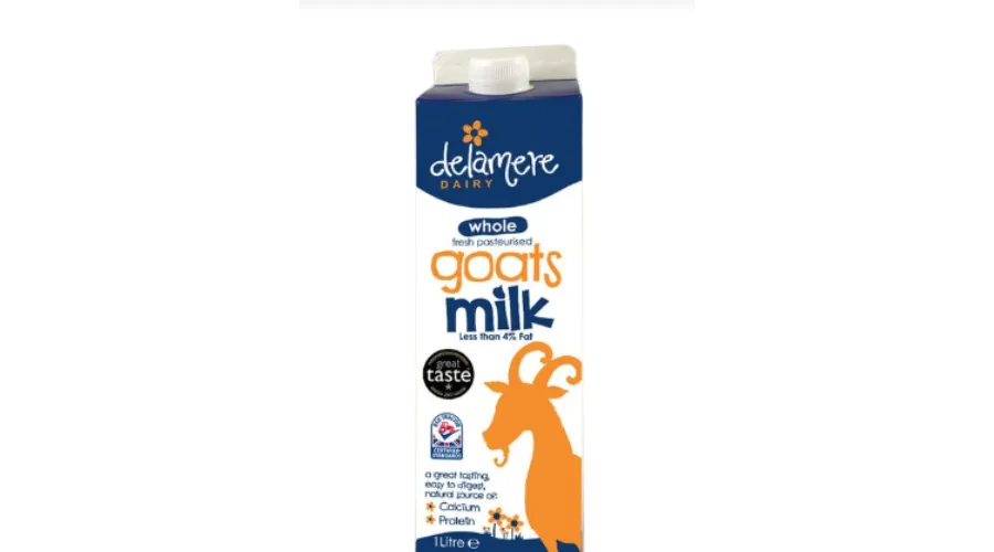 Delamere dairy semi skimmed goats milk fresh