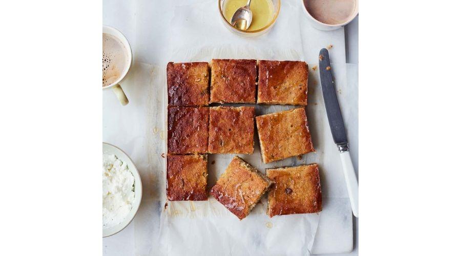 Banana, coconut & honey cake