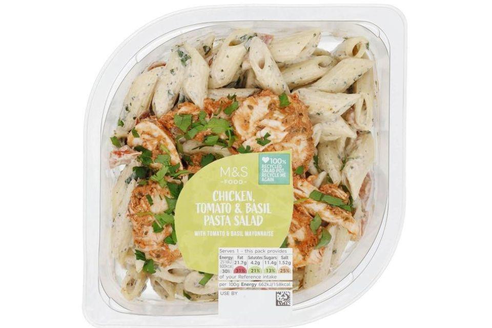 M&S Chicken, Tomato & Basil Pasta Salad