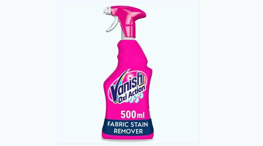 Vanish oxi action fabric stain remover pre-wash spray colours