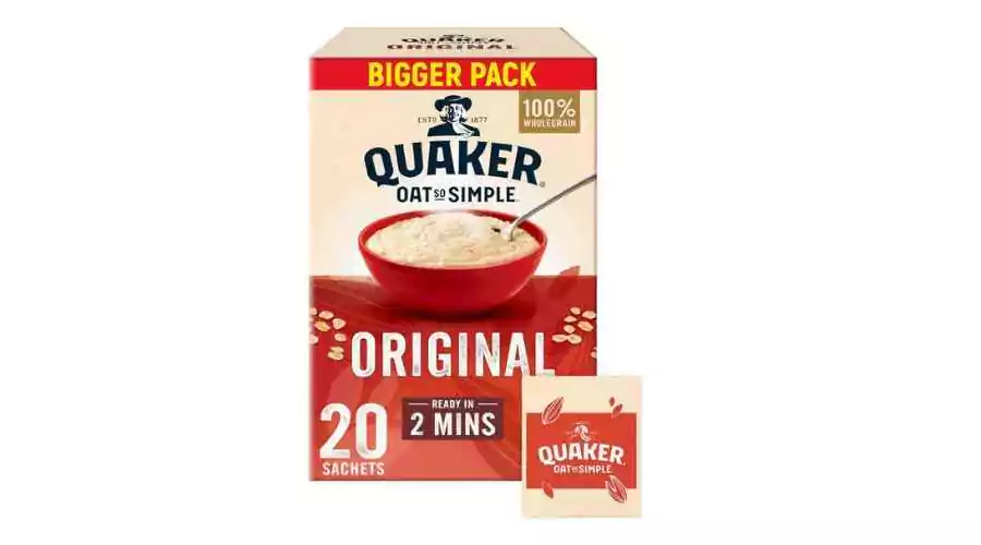 Quaker oat so simple family pack original porridge 