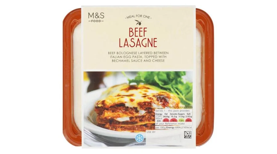 M&S Beef Lasagne 