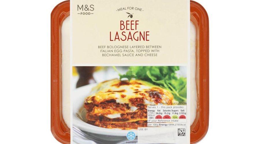 M&S Beef Lasagne