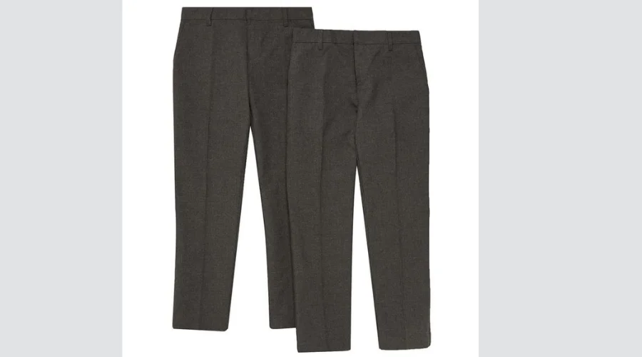 M&S Boys Trousers, 12-13 Years, Grey
