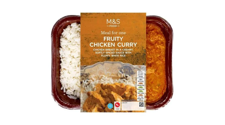 M&S Fruity Chicken Curry with Rice 