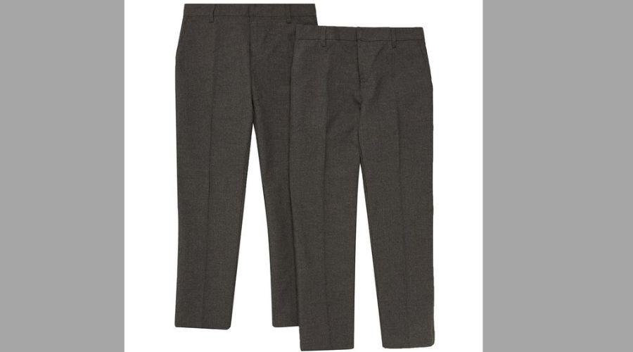 M&S Boys Trousers, 12-13 Years, Grey