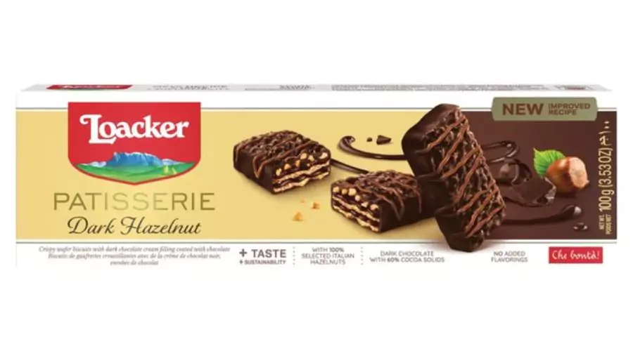 Loacker Dark Chocolate Hazelnut Biscuits