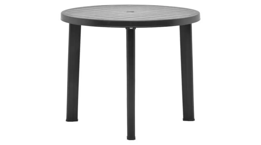 Garden Table Anthracite 89 cm Plastic