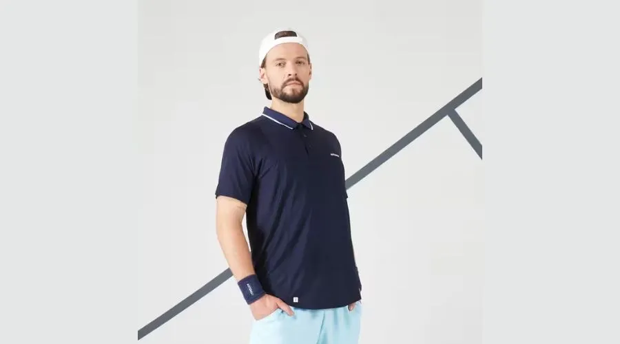 Short Sleeve Tennis Polo- Navy Blue Sky