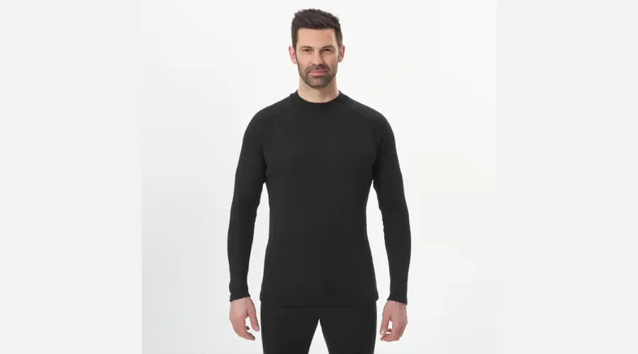 Men's Warm Ski Black Inner Thermal Top