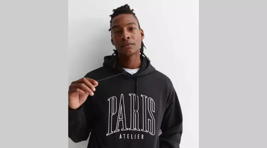 Black Paris Atelier Logo Hoodie