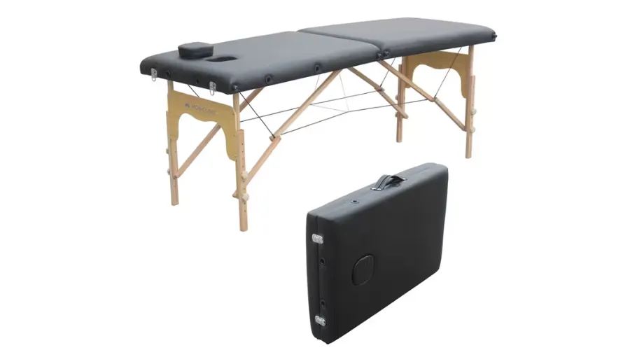 Mobiclinic Portable folding massage table Supports 250 kg Cream