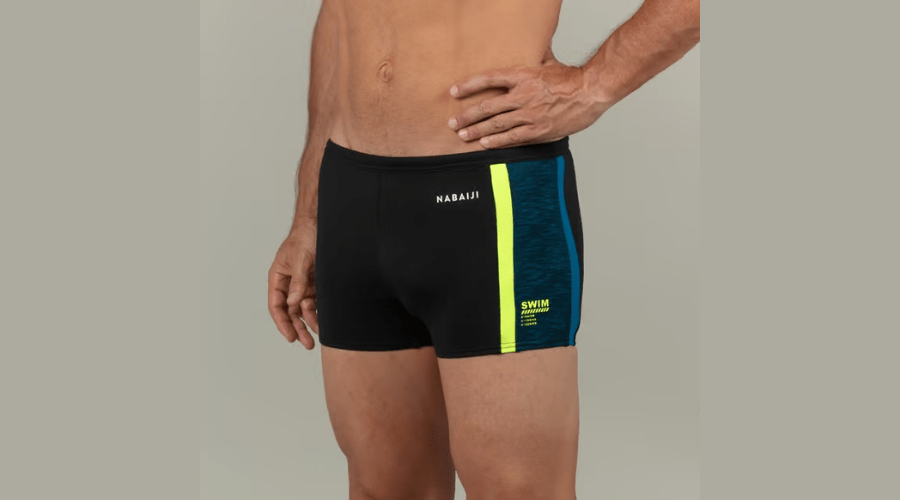 Yoko Boxers Swimming Shorts - Men - Black/Yellow Blue