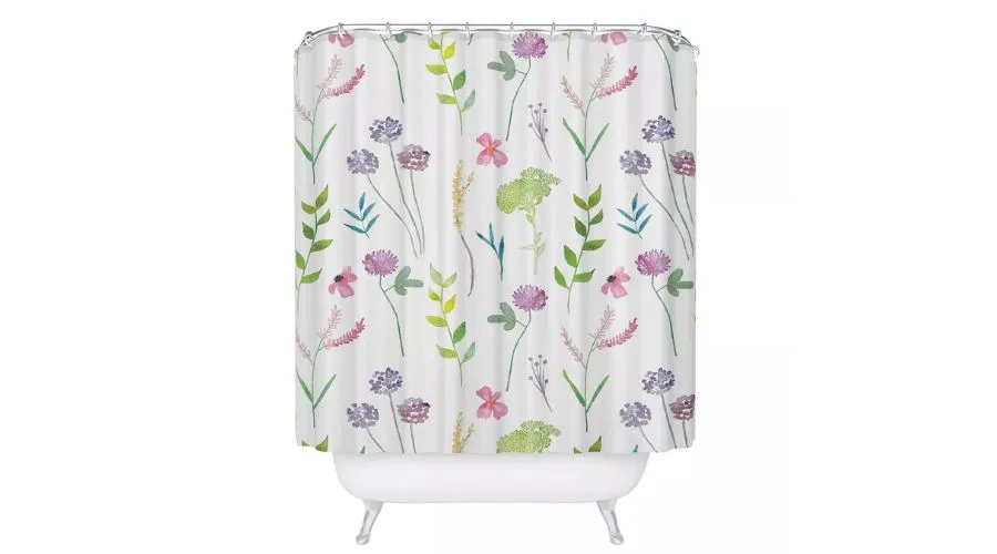 Emanuela Carratoni New Floral Romance Shower Curtain - Deny Designs