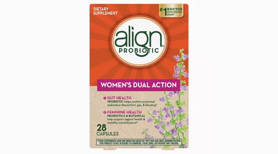 Align Women’s Dual Action Daily Probiotic Supplement - Capsules- 28ct