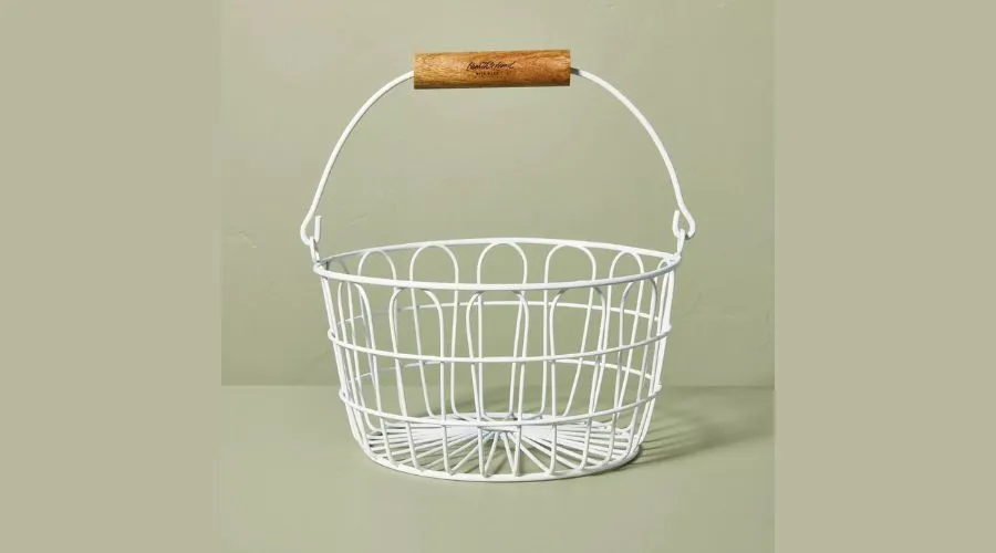 Coated-Wire Easter Basket White - Hearth & Hand™