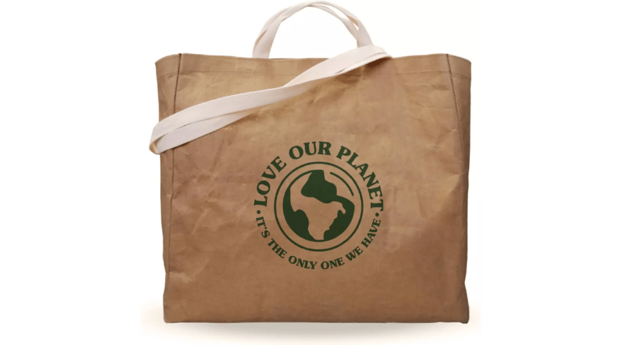 Earthgrade Reusable Grocery Shopping Bag Sustainable & Eco Friendly Washable Paper Totes With Cotton Canvas Handles & Durable Seams (Standard)
