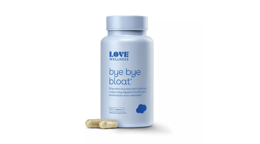 Love Wellness Bye Bye Bloat for Fast Bloating Relief - 60CT