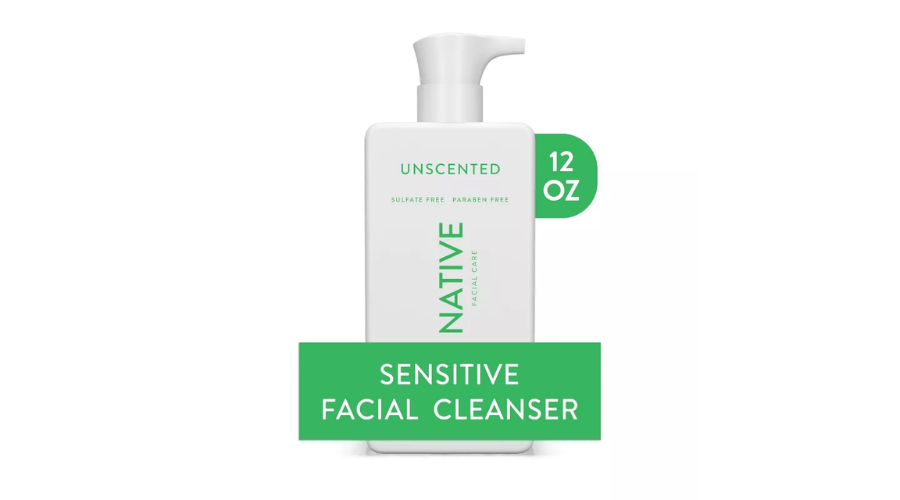 Native Sensitive Skin Facial Cleanser - Unscented - 12 fl oz