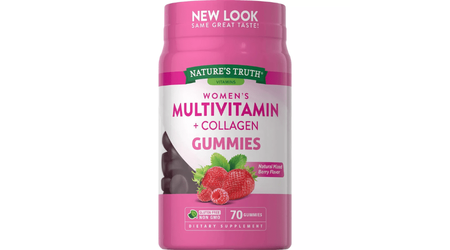Nature's Truth Women's Multi-Vitamin Collagen Gummies - Natural Berry - 70ct