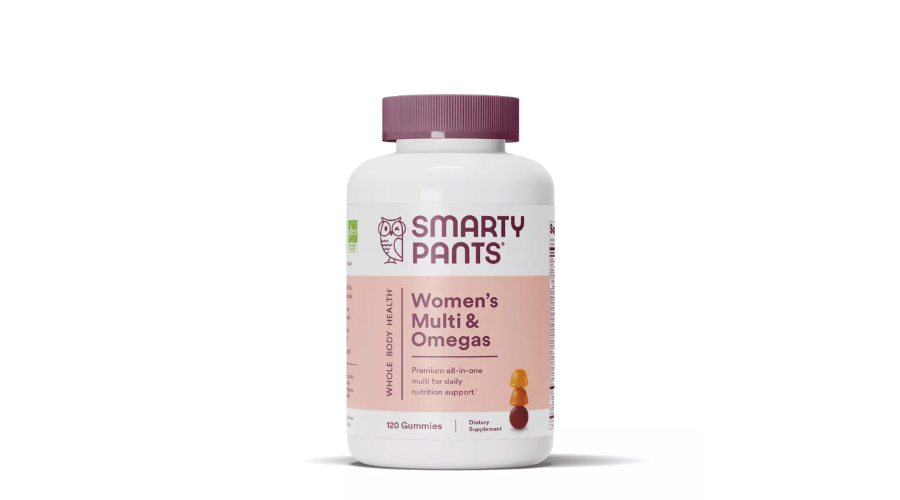 SmartyPants Women's Multi & Omega 3 Fish Oil Gummy Vitamins with D3, C & B12