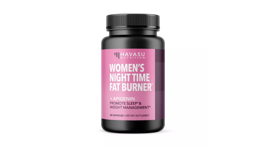 Women’s Night Time Fat Burner + Apigenin Capsules, Havasu Nutrition, 60CT