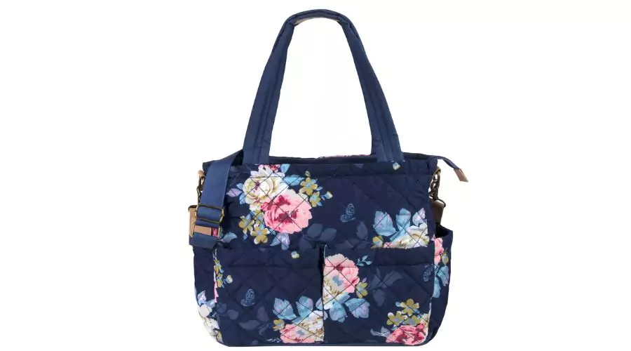 Baby Essentials Quilted Floral Tote