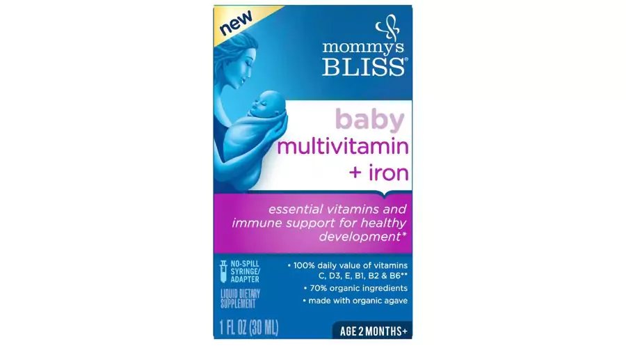 Mommy’s Bliss Baby Multivitamin + Iron - 1 FL Oz