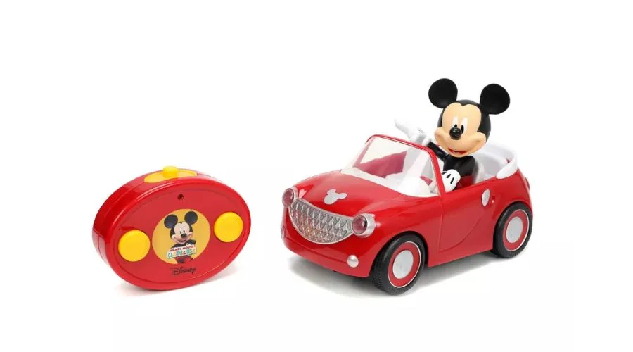 Jada Toys Disney Junior RC Mickey Mouse Club House Roadster Remote Control Vehicle 7 Glossy Red