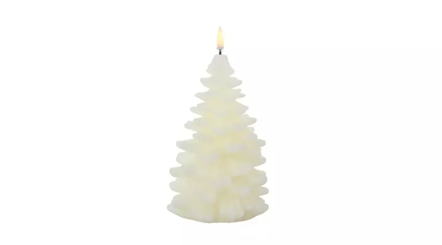 Raz Imports 8 Ivory White Battery Operated Flameless Christmas Tree Wax Candle