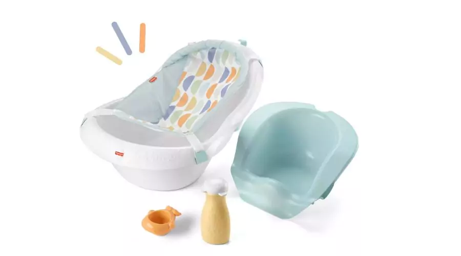 Fisher-Price 4-in-1 Sling 'n Seat Tub - White/Blue