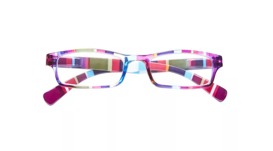 ICU Eyewear Wink Healdsburg Purple Stripe Reading Glasses 