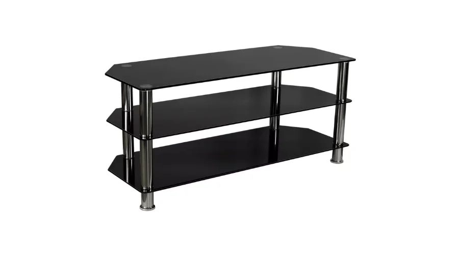 Glass TV Stand for Flat Screen Televisions | Feednexus