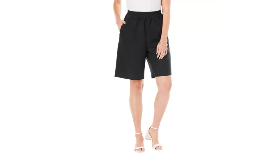 Jessica London Women’s Plus Size Linen Short