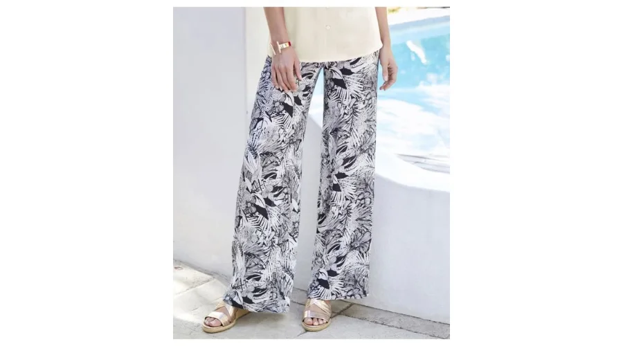 Tropical Floral Printed Trousers | Feednexus