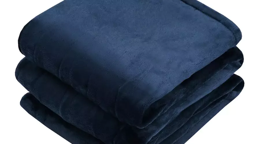 Flannel Heated Blanket Electric Throw with Dual Controllers by Costway 