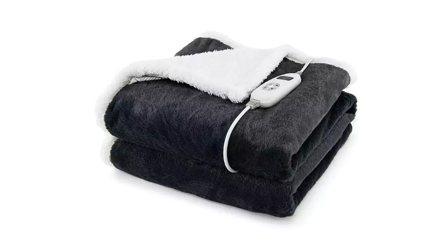 Heated Blanket Throw by Tangkula 