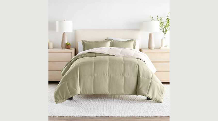 Reversible Comforter and Shams Set, Ultra Soft, Easy Care | Feednexus