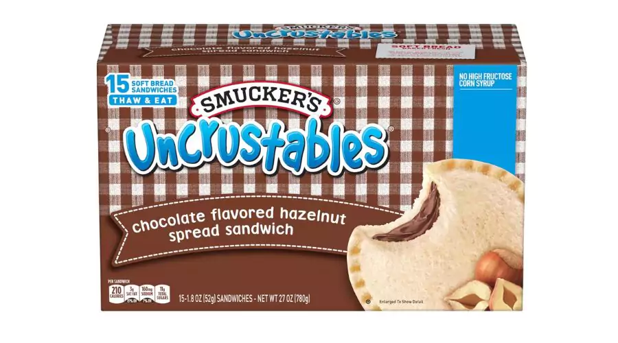 Smucker's Uncrustables Frozen Chocolate Flavored Hazelnut Spread Sandwich