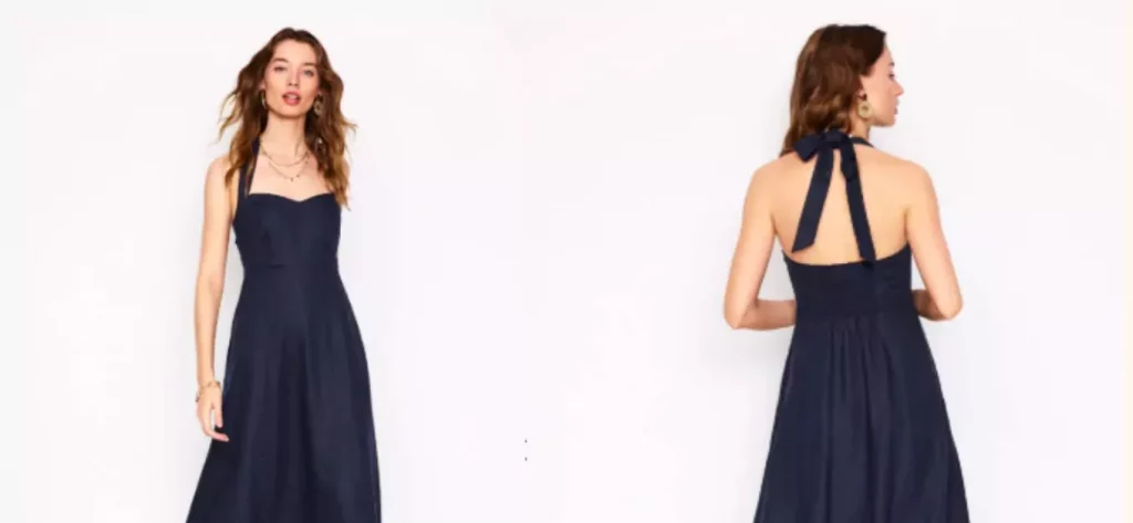 Neckholder Linen Dress