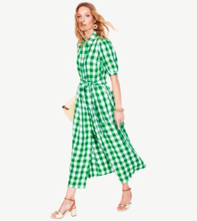 Scarlet Ottoman-Kleid aus Pontestoff