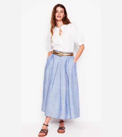 Westbourne pants with a wide leg vs Thomasina Leinen-Midirock