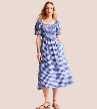 Scarlet Ottoman-Kleid aus Pontestoff