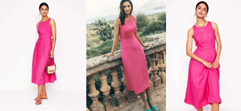 Carla Linen Midi Dress