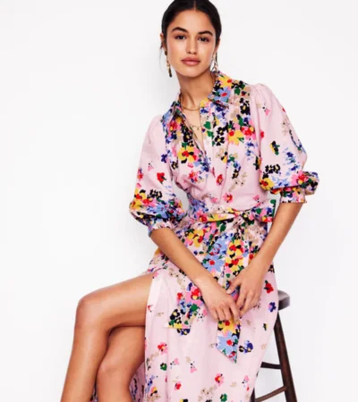 Clara Linen Blend Shirt Dress 
