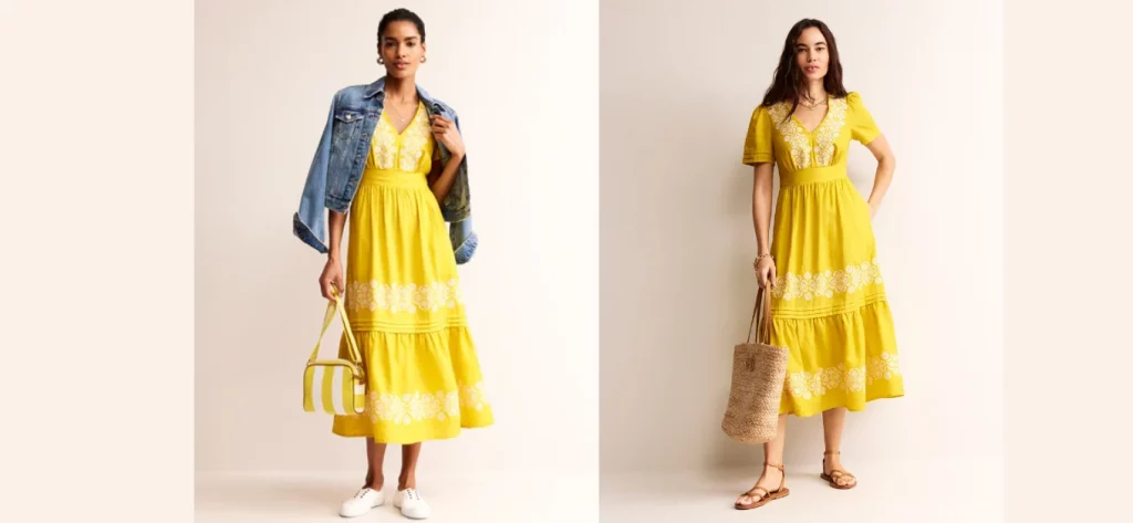 Eve linen midi dress